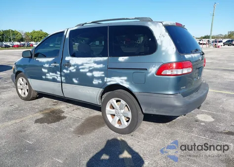 2002 Toyota Sienna Ce z USA, uszkodzony, nr VIN 4T3ZF19C62U492525